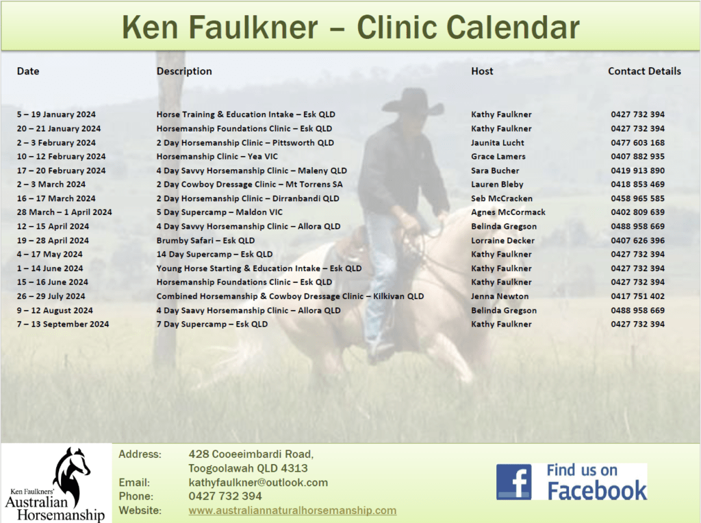 Clinic Calendar as of 16 December 2023